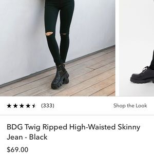 BDG black high waisted jeans